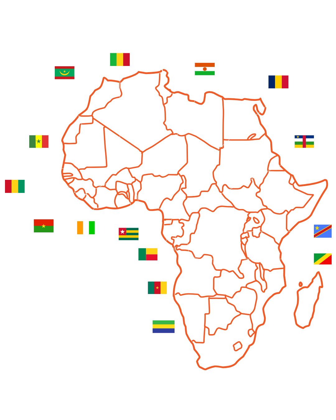 Network covering Africa